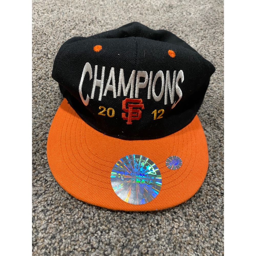 Georgetown Collection Snapback Hat Mens Black Orange Excellent MLB SF Giants